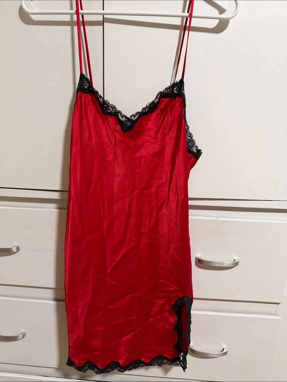 Red Victoria secrets slip dress